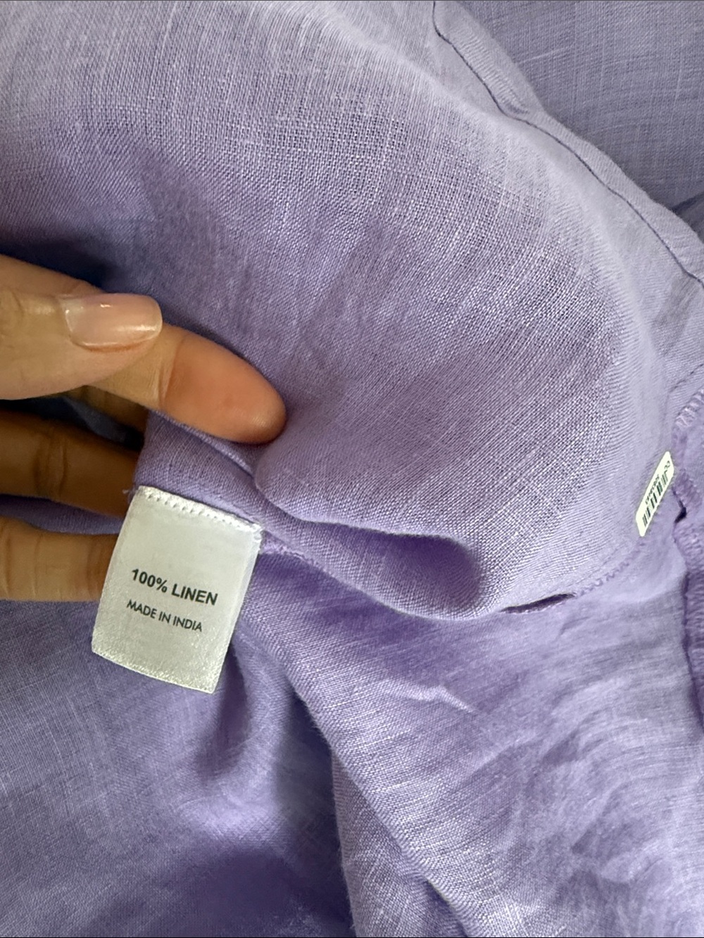 Perry Walker the Sydney Lavender Button-Front Maxi Shirt Dress - 100% Linen - Picture 11 of 11